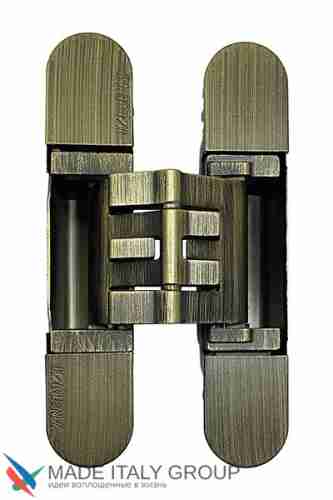 Kubica 2760 DXSX, BS петля скрытая универсальная СОСТАРЕННАЯ БРОНЗА (60 kg)