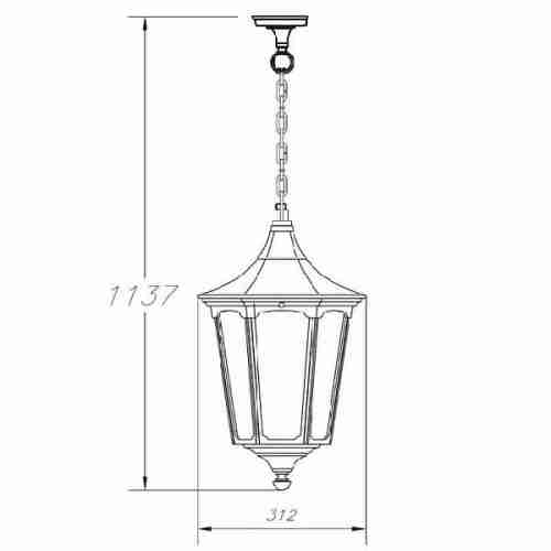 Уличный подвесной светильник Oasis Light 79705L 79705L Bl