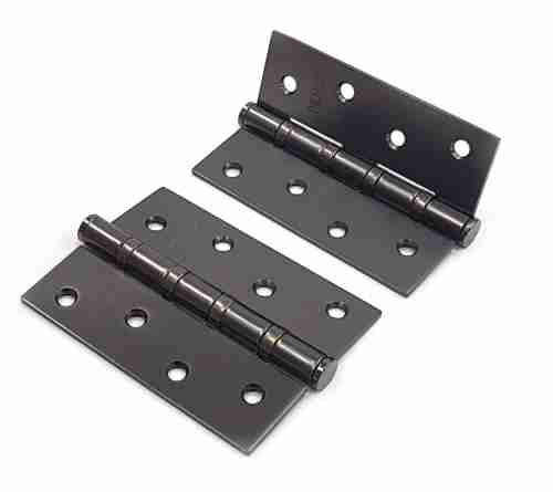 Петля стальная RENZ IN100-4BB FH MBN 100*75*2,5, 4 подшипника, б/колп., матовый черный никель