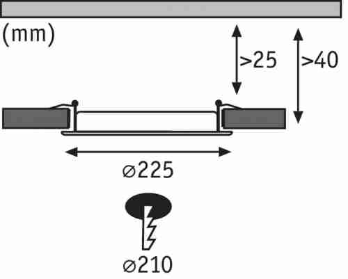 Встраиваемый светодиодный светильник Paulmann Smart Panel 50028
