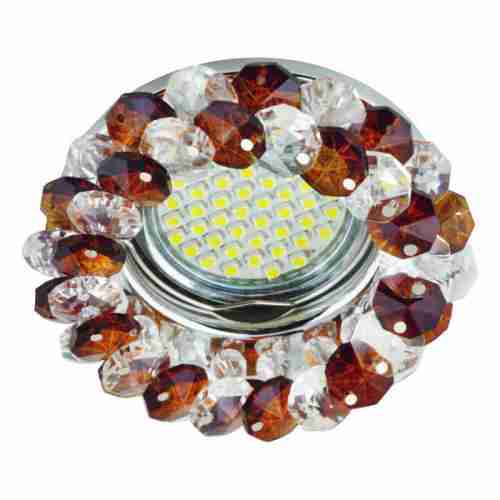 Встраиваемый светильник Fametto Fiore DLS-F130 GU5.3 Chrome/Brown