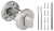 Завертка сантехническая Fuaro DSS-02-BK6 (нержавейка)