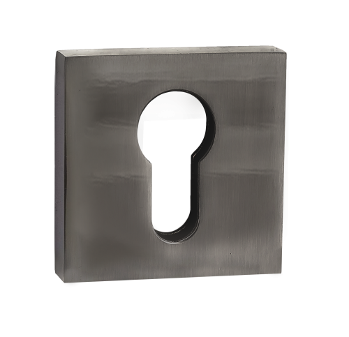 Накладка квадратная на цилиндр RENZ INET 03 BN черный никель