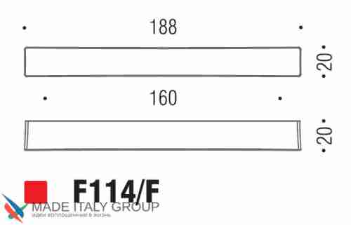 Ручка скоба модерн COLOMBO DESIGN F114F-CM матовый хром 160 мм