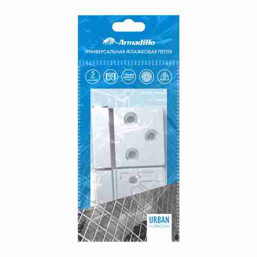 Петля универсальная флажковая FL.IN3800.UR MWSC-33 итальянский тисненый