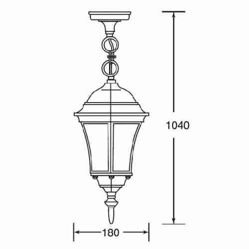 Уличный подвесной светильник Oasis Light 91305S 91305S Gb