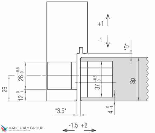 Kubica HYBRID 6360 45 NR петля скрытая универсальная асимметричная, цвет ЧЕРНЫЙ (60 kg)