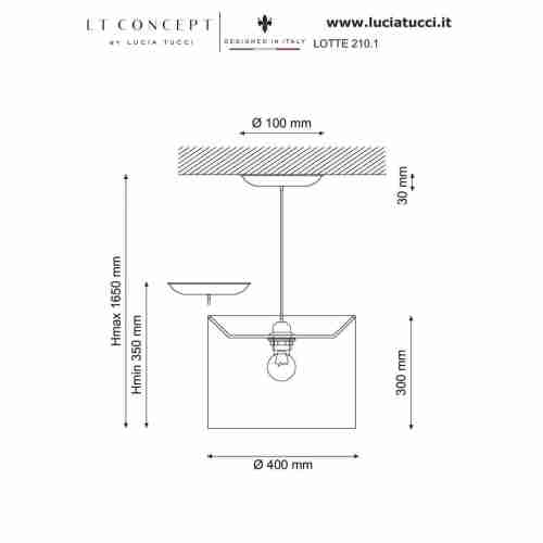 Подвесной светильник Lucia Tucci Lotte 211.1