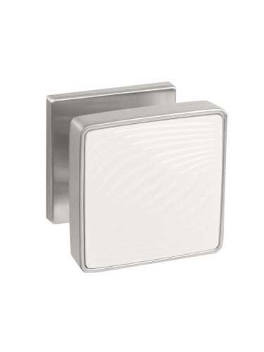 Ручка Punto (Пунто) раздельная K.EST.Q52.GIPNOZ SSC/WH-16 сатинированный хром/белый