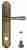 Дверная ручка Venezia "CALLISTO" WC-4 на планке PL98 матовая бронза
