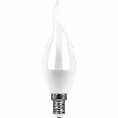 Лампа светодиодная Feron E14 7W 4000K Свеча на ветру Матовая LB-97 25761
