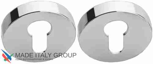 Накладка под цилиндр на круглом основании COLOMBO CD43GB-CR полированный хром (2 шт)