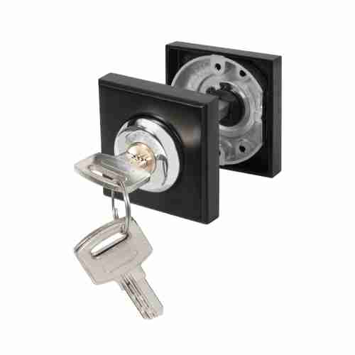 Завертка сантехническая Ajax (Аякс) с фиксацией ключом BK6.FIX.JK BL-24 черный