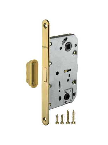 Ручка дверная межкомнатная Armadillo R.CL55.Matador GOLD-24 золото 24К с Магнитным замком Fuaro и Петлями Fuaro