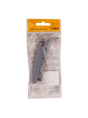 Толкатель Ajax (Аякс) мебельный пластиковый DMP-85/14P Grey серый