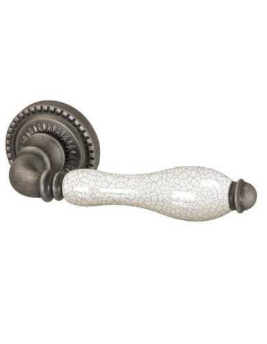 Комплект: Ручки Armadillo Silvia CL 1 AS/СRP-109 + Завертка BK6.R.CL55 AS-9 / античное серебро