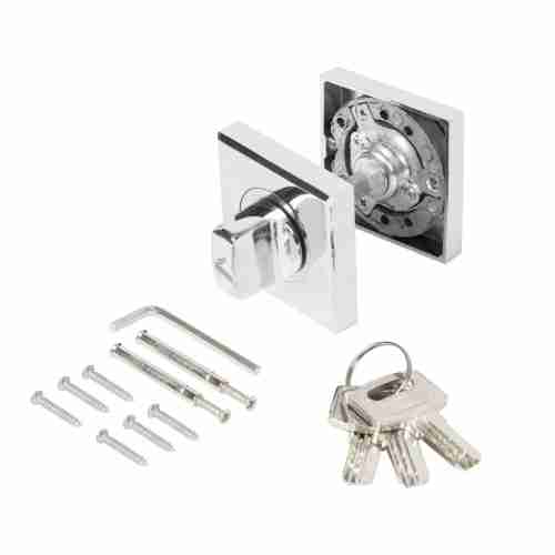 Завертка сантехническая Ajax (Аякс) с фиксацией ключом BK6.FIX.JK CP-8 хром