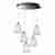 Подвесная светодиодная люстра iLedex Flora WD8007-5 CR Подвесная светодиодная люстра iLedex Flora WD8007-5 CR