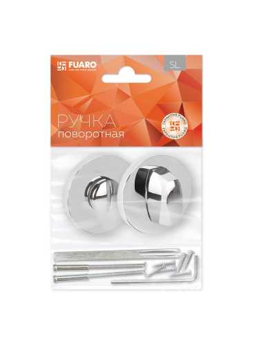 Ручка дверная Fuaro (Фуаро) межкомнатная R.SLR52.PRIDE CP-8 хром  Набор 4