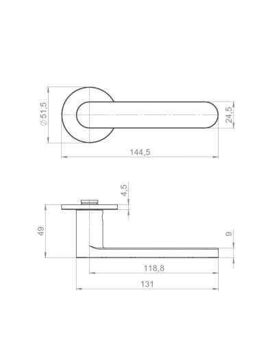 Ручка Armadillo (Армадилло) раздельная R.YM.SAVOIARDI BL-26 черный