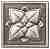 Вставка Moneli Decor Barro-co Art Taco Silva Plata 3х3