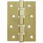 Петля дверная стальная универсальная AJAX 4B/P 100x70x2 SB (мат. золото) пакет