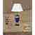 Интерьерная настольная лампа Riperlamp 264R/1 AQ COBALT/GARNET CERAMIC - CREAM SHADE