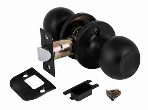 Ручка защелка 672/BL BL-B (черный) фик.