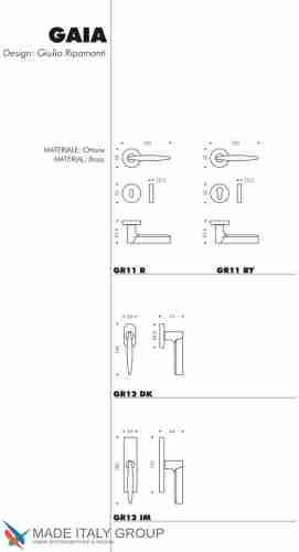 Дверная ручка на круглом основании COLOMBO Gaia GR11RSB-CR полированный хром