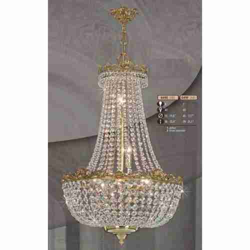 Люстра подвесная Riperlamp 049F/7 AB SWAROVSKI