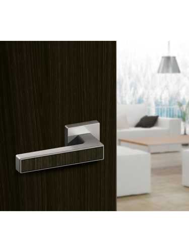 Ручка дверная Armadillo (Армадилло) межкомнатная K.USQ52.SCREEN (SCREEN USQ8) SN/CP-3 матовый никель/хром  Набор 6