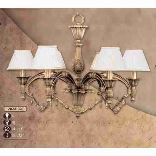 Люстра потолочная Riperlamp 202A/6 AQ BEIGE SHADE