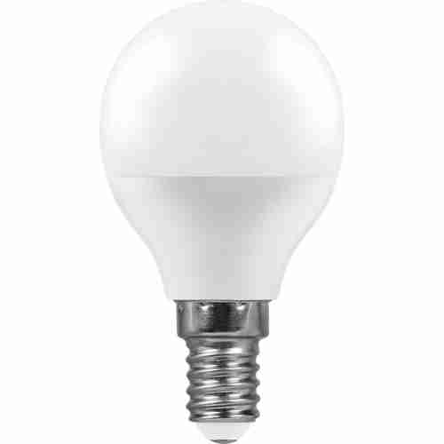 Лампа светодиодная Feron E14 7W 6400K Шар Матовая LB-95 25480