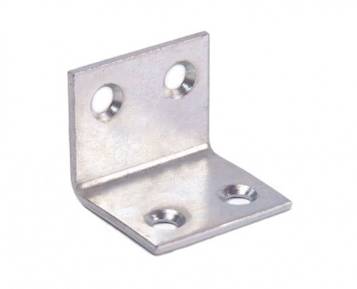 Уголок мебельный СКОБИС 25 (25x25x30x2) цинк белый