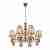 Подвесная люстра iLamp Brooklyn P2401-8+4 Nickel Подвесная люстра iLamp Brooklyn P2401-8+4 Nickel