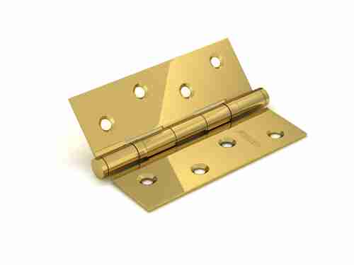 Комплект 10 шт. - Петля дверная стальная универсальная Fuaro 2BB 100x75x2,5 PB (латунь)