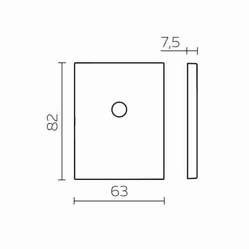 Накладка Fuaro (Фуаро) на шток цилиндра ESC.O.TRG/K.486 SSC-16 сатин хром (1шт.)