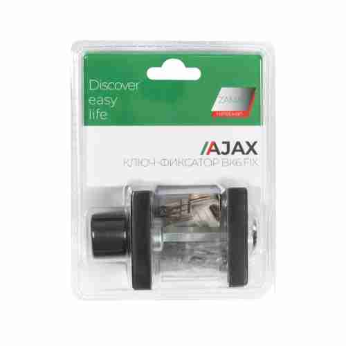 Завертка сантехническая Ajax (Аякс) с фиксацией ключом BK6.FIX.JK BL-24 черный
