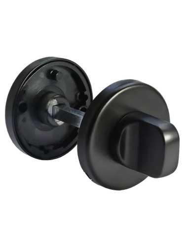 Завертка сантехническая Morelli Luxury LUX-WC-R5 NERO круглая цвет черный