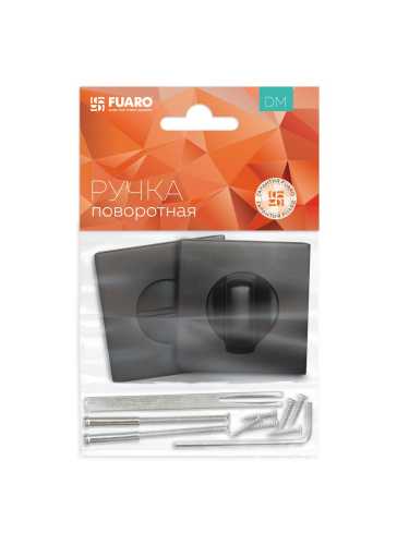 Ручка дверная Fuaro (Фуаро) межкомнатная K.DM51.Straight (Straight DM) BL-24 черный  Набор 5
