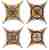 Плитка керамическая Azulev Octogonal Estrella Chelsea Beige микс из 4 шт вставка 6,7х6,7