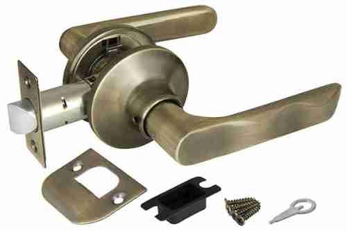 Ручка защелка 624/BL AB-P (бронза) без фик.