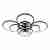 Потолочная светодиодная люстра iLedex Ring A001/10 BK
