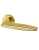 Ручка дверная межкомнатная Armadillo R.URB52.SQUID Gold-24 золото 24К с Заверткой, Магнитным замком Fuaro и Петлями Fuaro