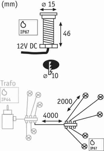 Ландшафтный светодиодный светильник Paulmann Special Boden MicroPen 93759