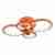 Потолочная светодиодная люстра iLedex Ring A001/4 Orange Потолочная светодиодная люстра iLedex Ring A001/4 Orange