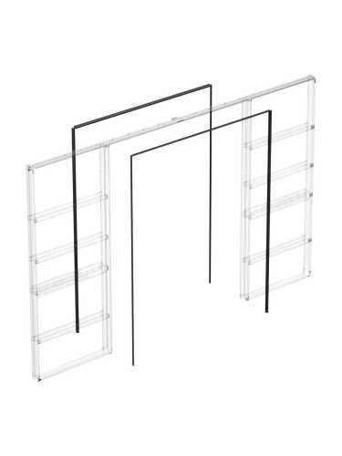 Комплект Armadillo (Армадилло) для обрамления пенала для двухстворчатой двери SLD.Comfort-PENAL frame 1800/2900 BL