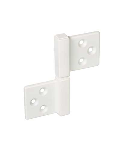 Петля карточная универсальная Morelli CH-S 85X82 W, без врезки, цвет белый