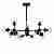 Подвесная люстра Lumina Deco Zodiak LDP 160-12 BK
