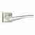 Ручки дверные межкомнатные Punto METEOR QR SN/CP-3 матовый никель/хром